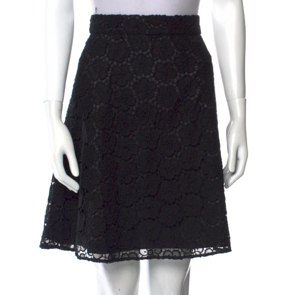 Kate Spade New York Women's Lined Lace Black Skirt Size 4